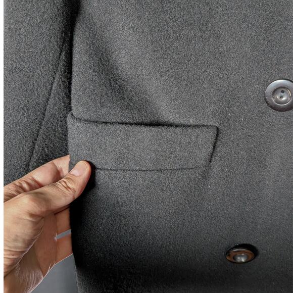 Authentic Vintage Christian Dior Double-Breasted 100% Lambswool Maxi Coat - Picture 6 of 8